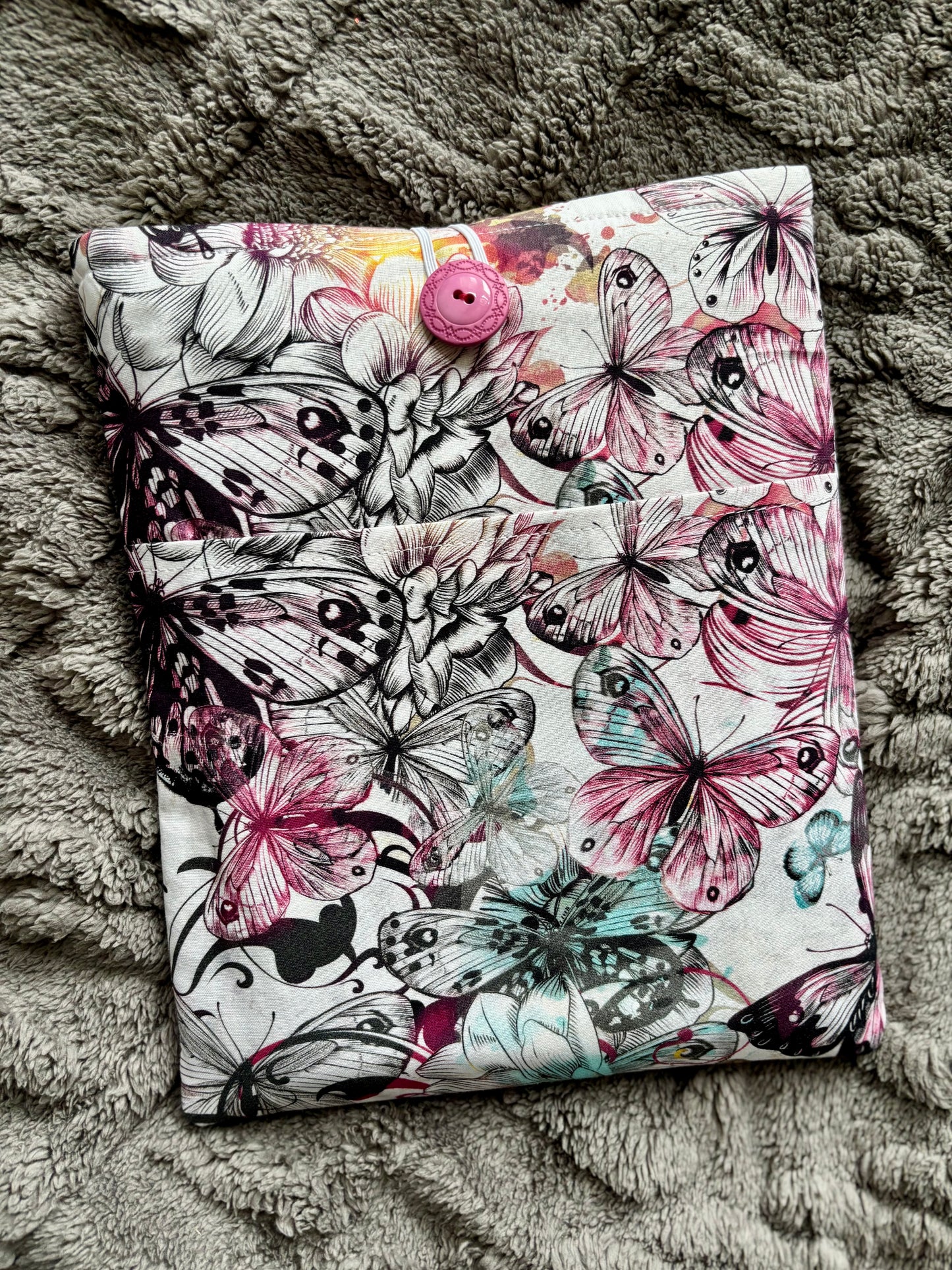 Butterflies Booksleeve with Pocket