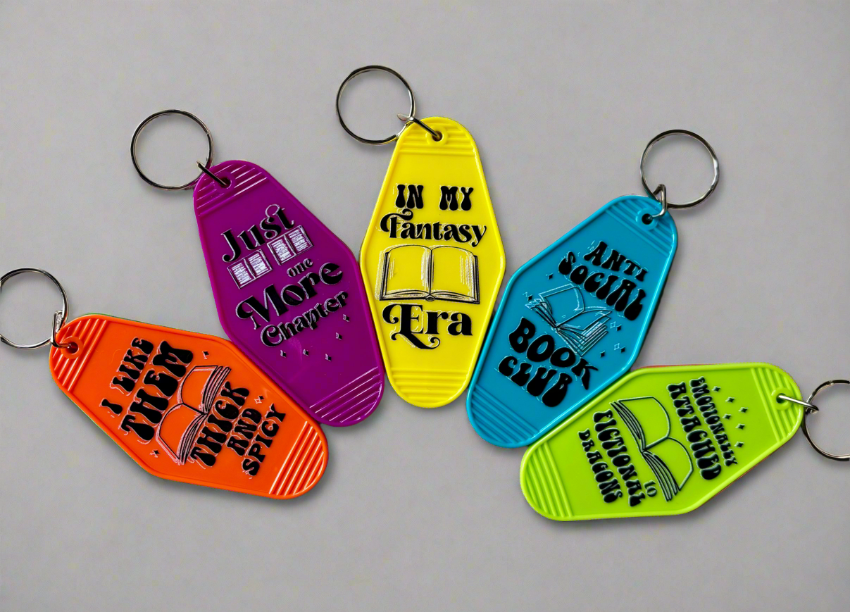 Bright & Quirky Motel Keychains