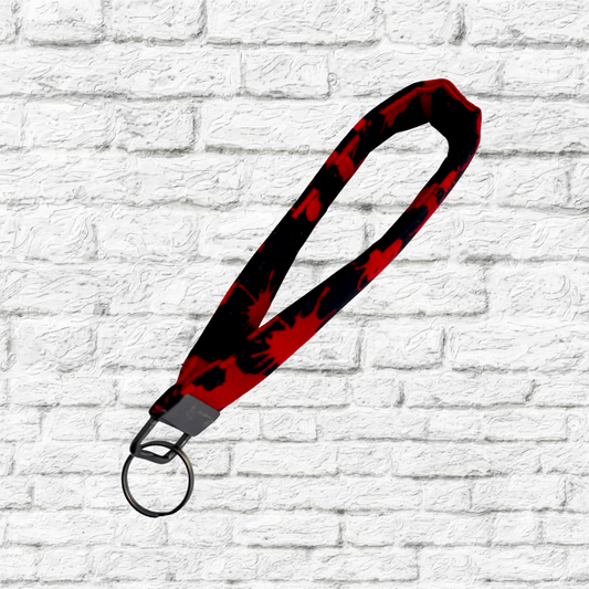Blood Splatter Wristlet Key Chain