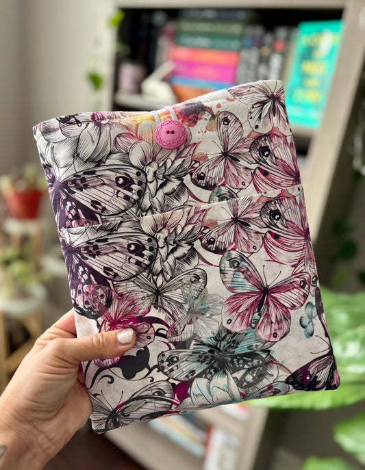 Butterflies Booksleeve with Pocket