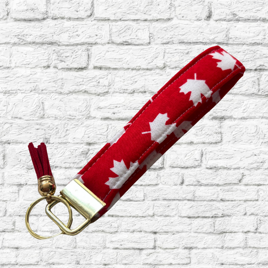 Maple Leaf Canada Wristlet Key Chain