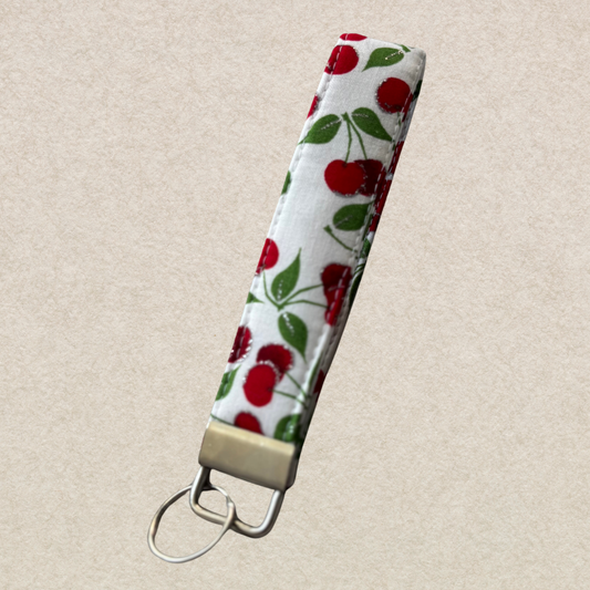 Cherries Wristlet Key Chain